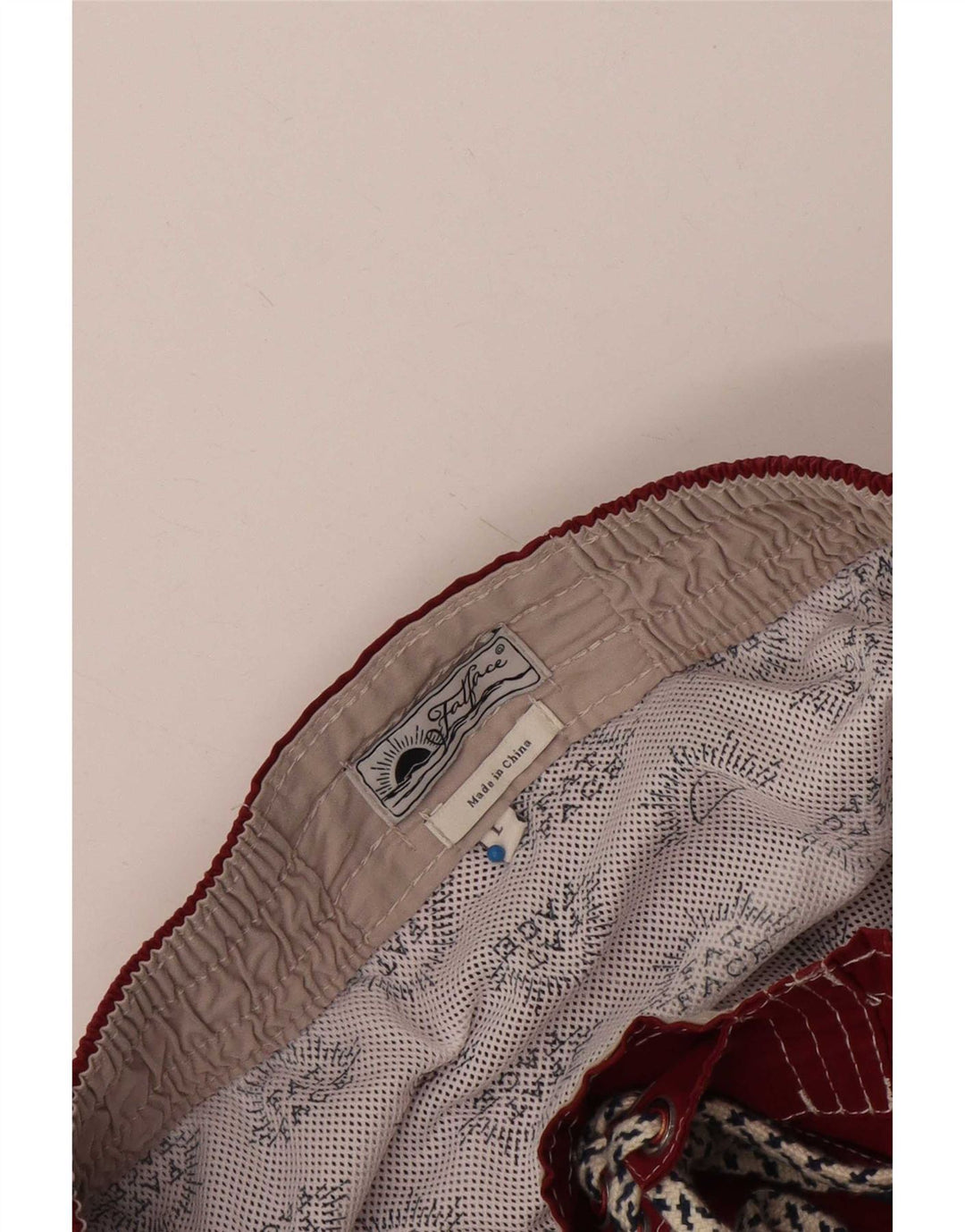 Pantaloncini da bagno da uomo Fat Face grandi bordeaux