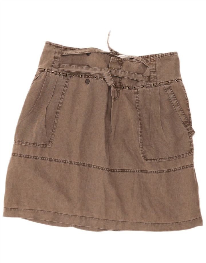 Marlboro Classics Womens A-Line Skirt IT 44 Medium W34 Brown