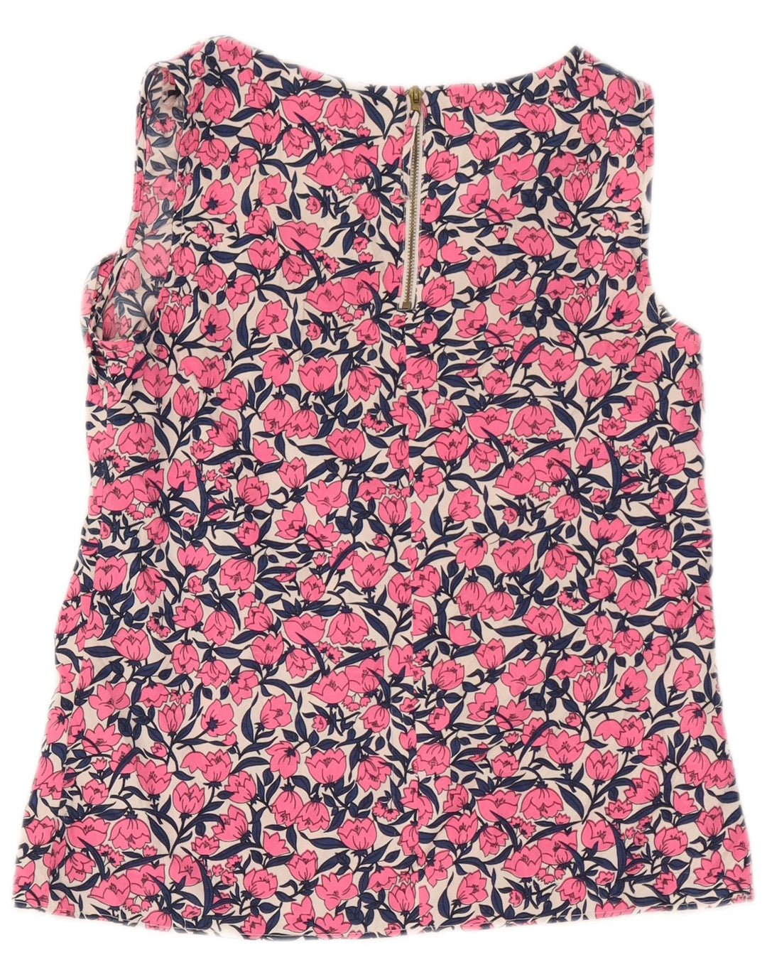 Oasis Womens Blouse Top UK 10 Small  Pink Floral Polyester