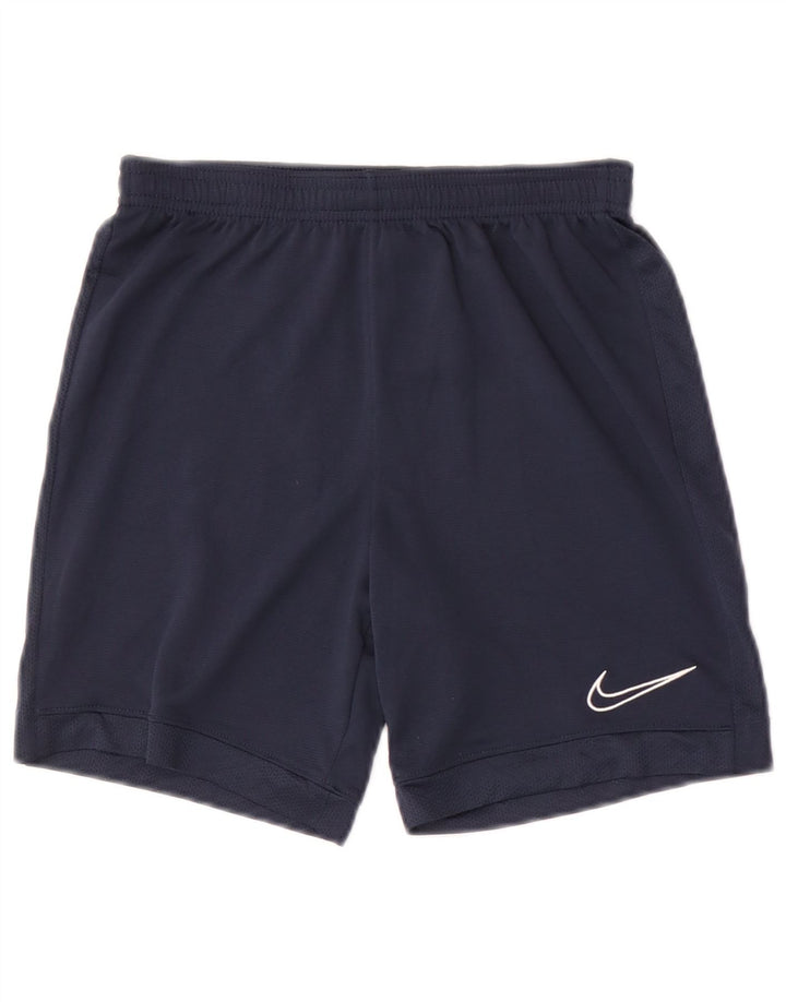Nike Boys Dri Fit Sport Shorts 10-11 Years Medium Navy Blue Polyester