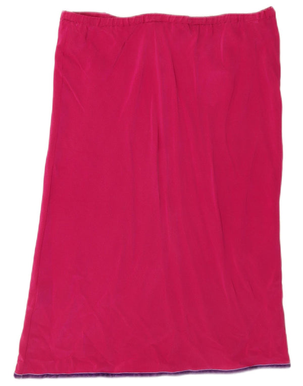 Boden Dame lige nederdel UK 10 Small W32 Pink Silk
