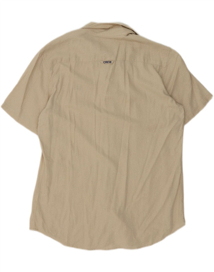 Crew Clothing Mens Shirt Medium Beige Linen
