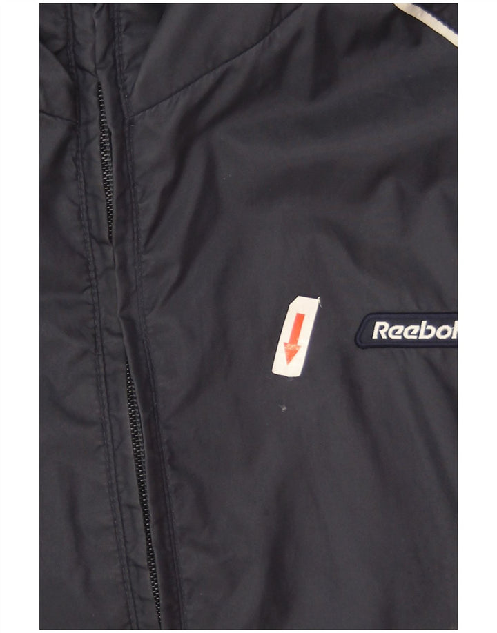 Reebok Mens Rain Jacket UK 40 Large Navy Blue Nylon