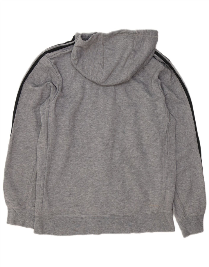 Adidas Mens Zip Hoodie Sweater Medium Grey Cotton