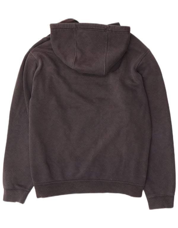 Nike Mens Graphic Hoodie Jumper Medium Black Colourblock Polyester