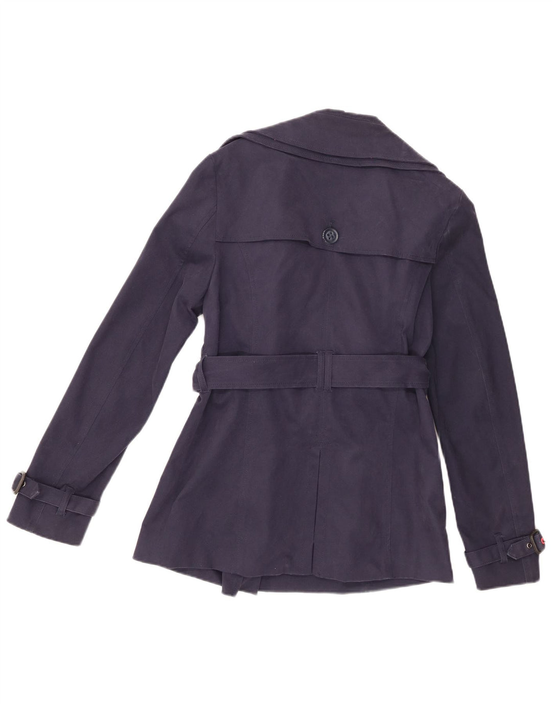 Superdry Trench Coat til kvinder UK 14 Mellem marineblå bomuld