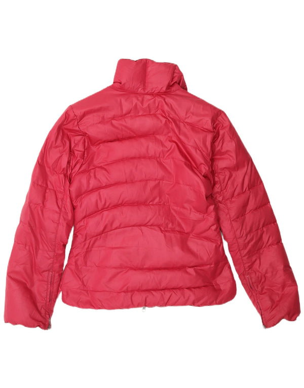 Fila Womens Padded Jacket UK 8 Small Pink Polyester