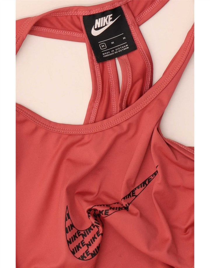 Nike Grafisk T-Shirt Top UK 12 Medium Pink