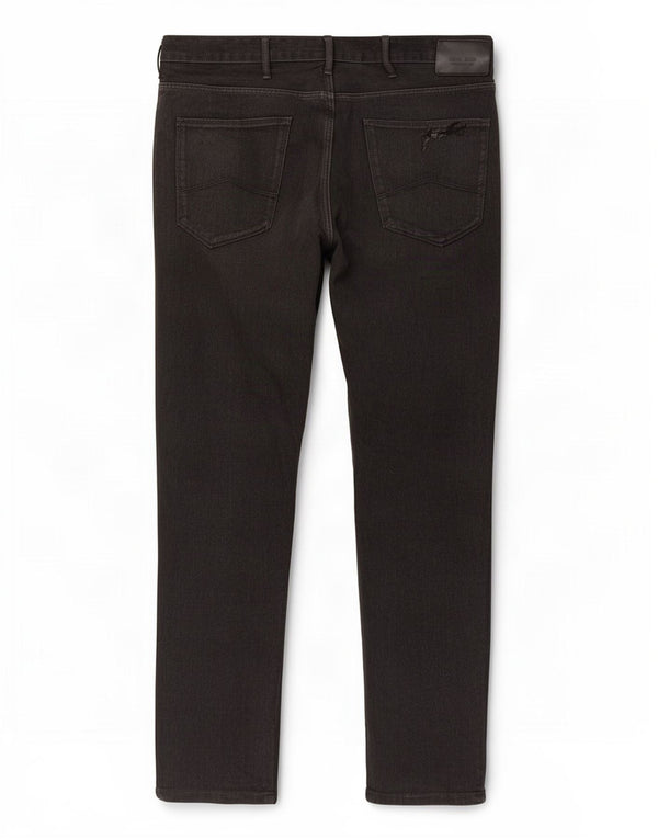 Armani Mens Slim Jeans W36 L30 Black Cotton