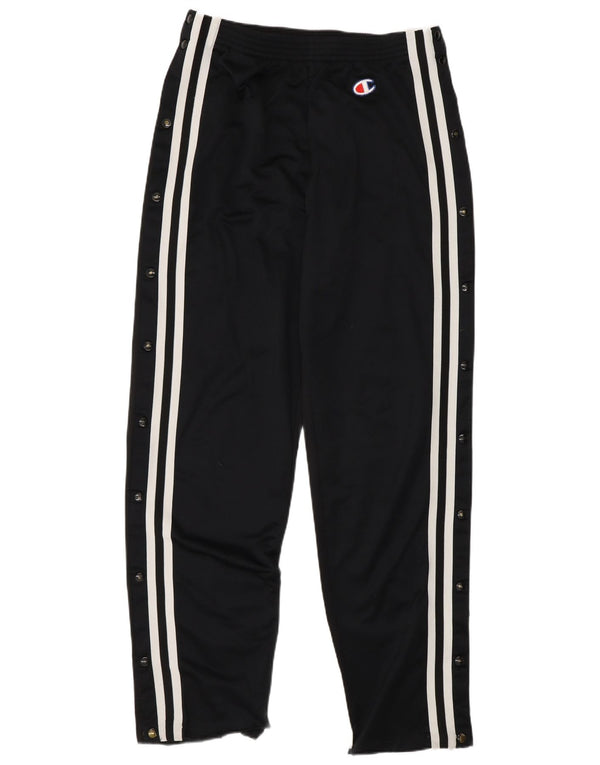 Champion Pantalon de survêtement pour homme en polyester rayé noir moyen