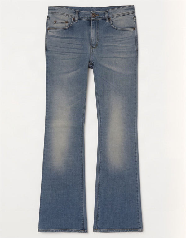 Jeans Bootcut da donna Benetton W32 L32 Blu