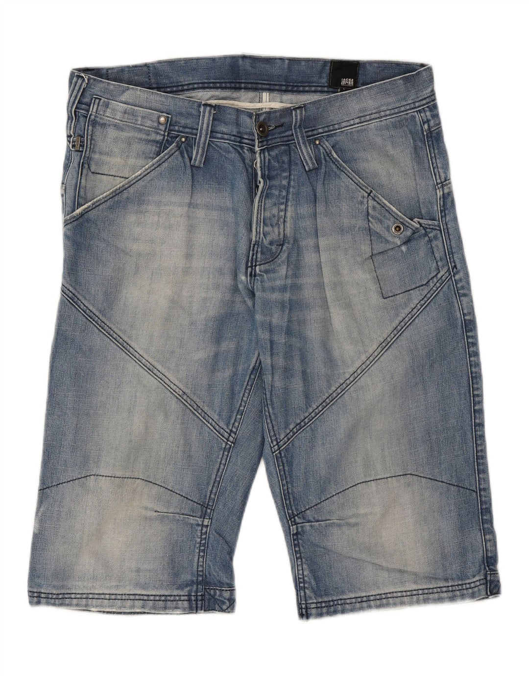 JACK & JONES Pantaloni scurți din blugi pentru bărbați, mari W34, albastru