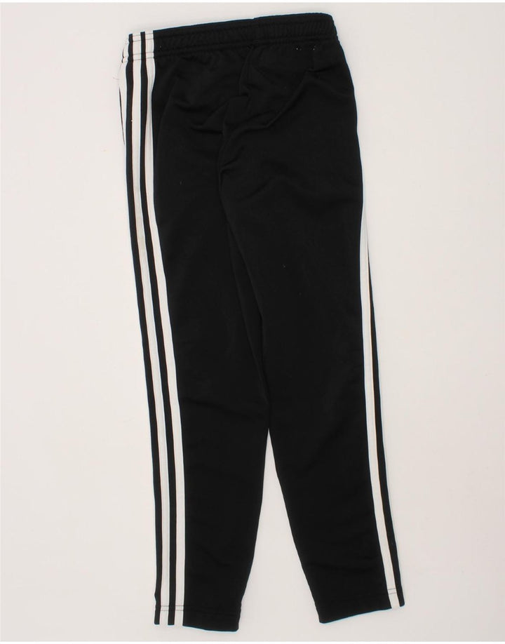 ADIDAS Boys Tracksuit Trousers 7-8 Years  Black Polyester Vintage Adidas and Second-Hand Adidas from Messina Hembry 