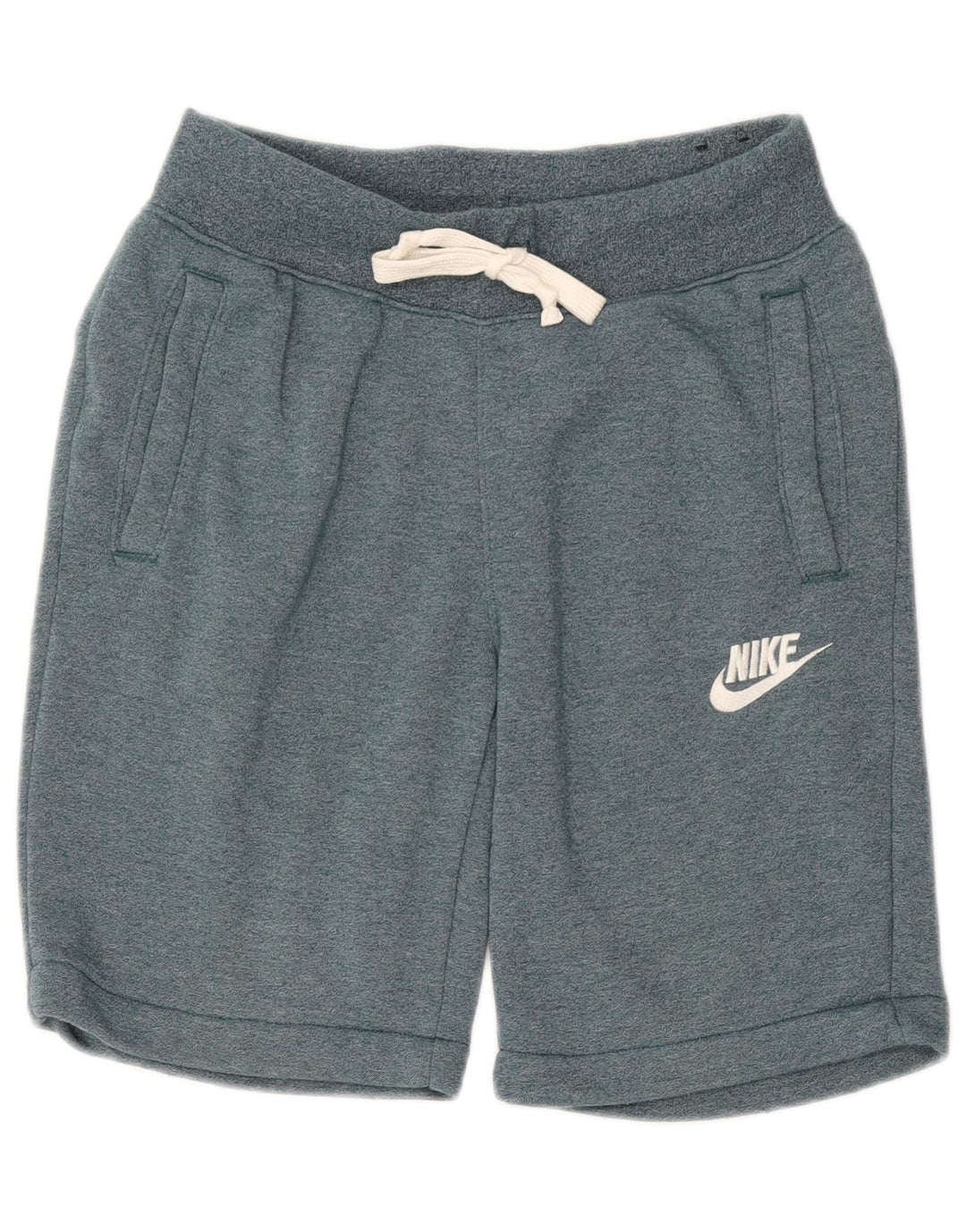NIKE Mens Sport Shorts Small Green Cotton