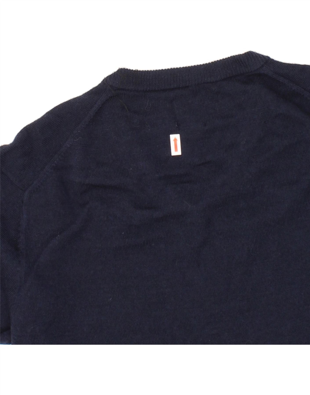 DOCKERS Mens V-Neck Jumper Sweater Medium Blue Wool Vintage Dockers and Second-Hand Dockers from Messina Hembry 