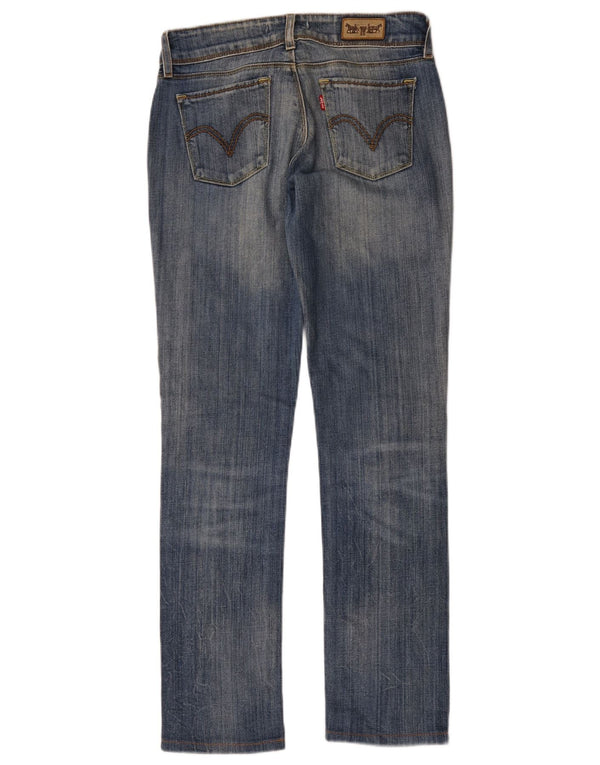 Levi's Damen 571 Slim Jeans W29 L30 Blaue Baumwolle