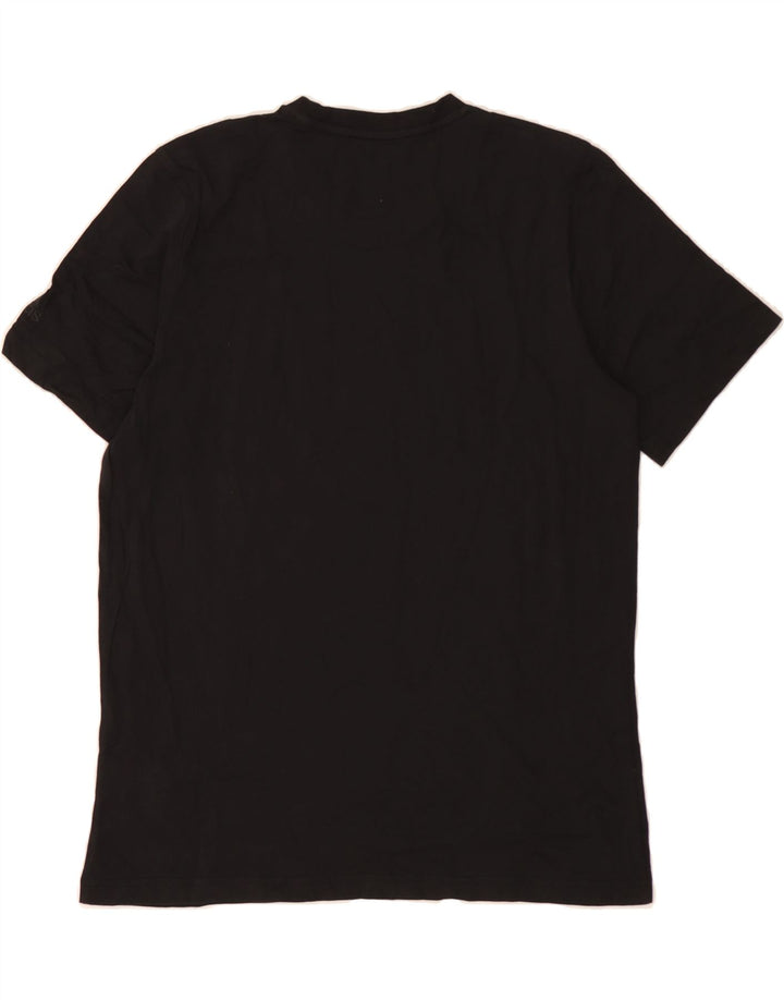 ADIDAS Mens Graphic T-Shirt Top Medium Black Cotton Vintage Adidas and Second-Hand Adidas from Messina Hembry 