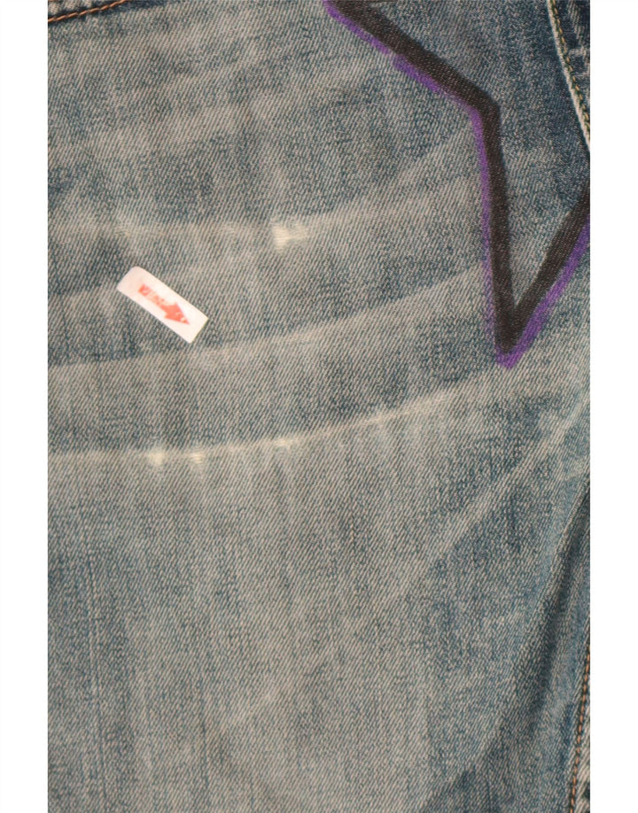 Levi's Damen-Jeansshorts mit Grafik, W30, mittelblaue Baumwolle