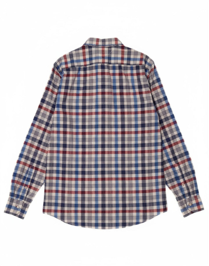 TOMMY HILFIGER Mens New York Fit Shirt Medium Multicoloured Check Cotton