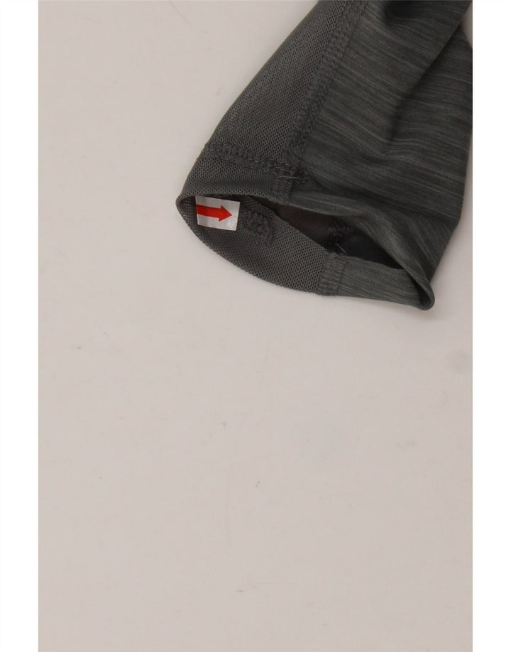 NIKE Womens Dri Fit Graphic Leggings UK 12 Medium  Grey Polyester