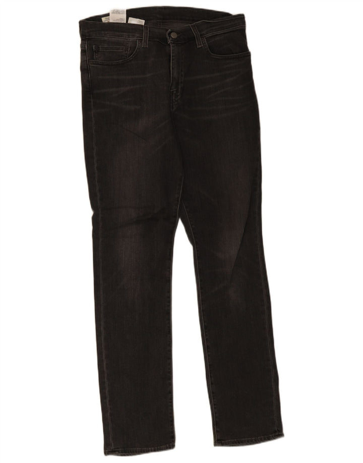 Levi's Mens 511 Slim Jeans W32 L32 Black Cotton