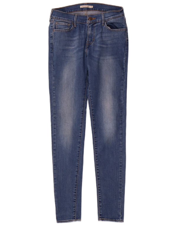 Levi's Mujer 710 Super Skinny Jeans W29 L32 Algodón Azul