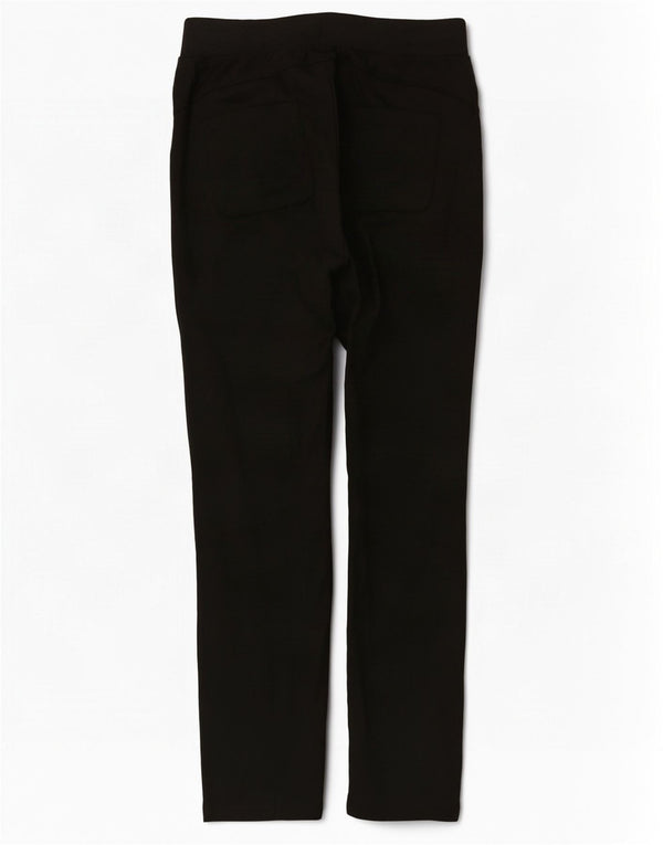 Calça de treino feminina Izod UK 14 poliéster preto médio