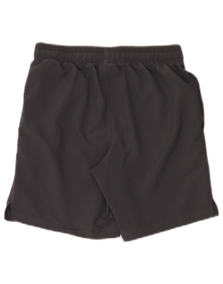 Pantaloni scurți sport grafic Under Armour pentru băieți 9-10 ani, poliester mediu gri