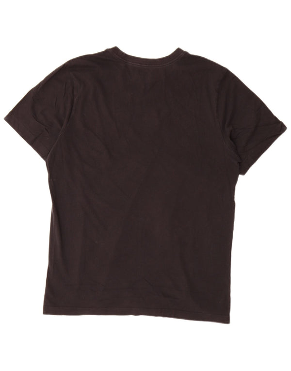 Nike Herre grafisk T-shirt Top Medium Sort Bomuld