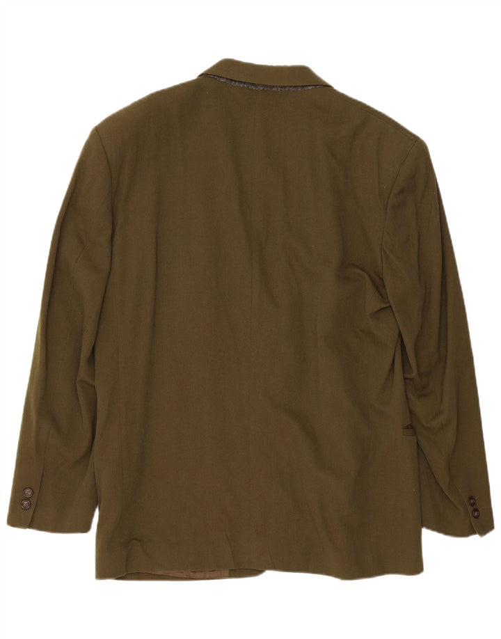 Byblos Herre 2-knaps blazerjakke IT 50 Large Khaki Wool