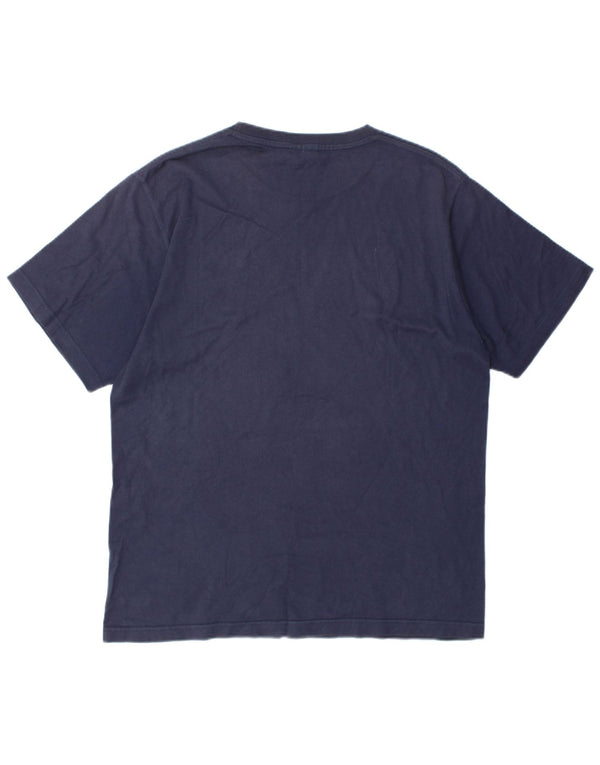 Tricou grafic Nike pentru bărbați Top UK 39/41 Medium Bleumarin Bumbac