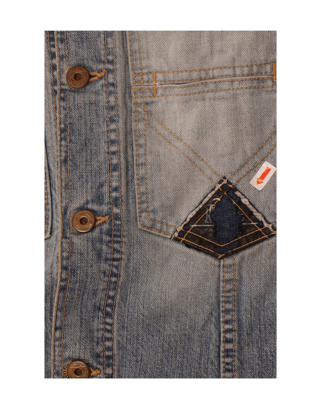 ROY ROGERS Mens Denim Jacket UK 38 Medium Blue Cotton