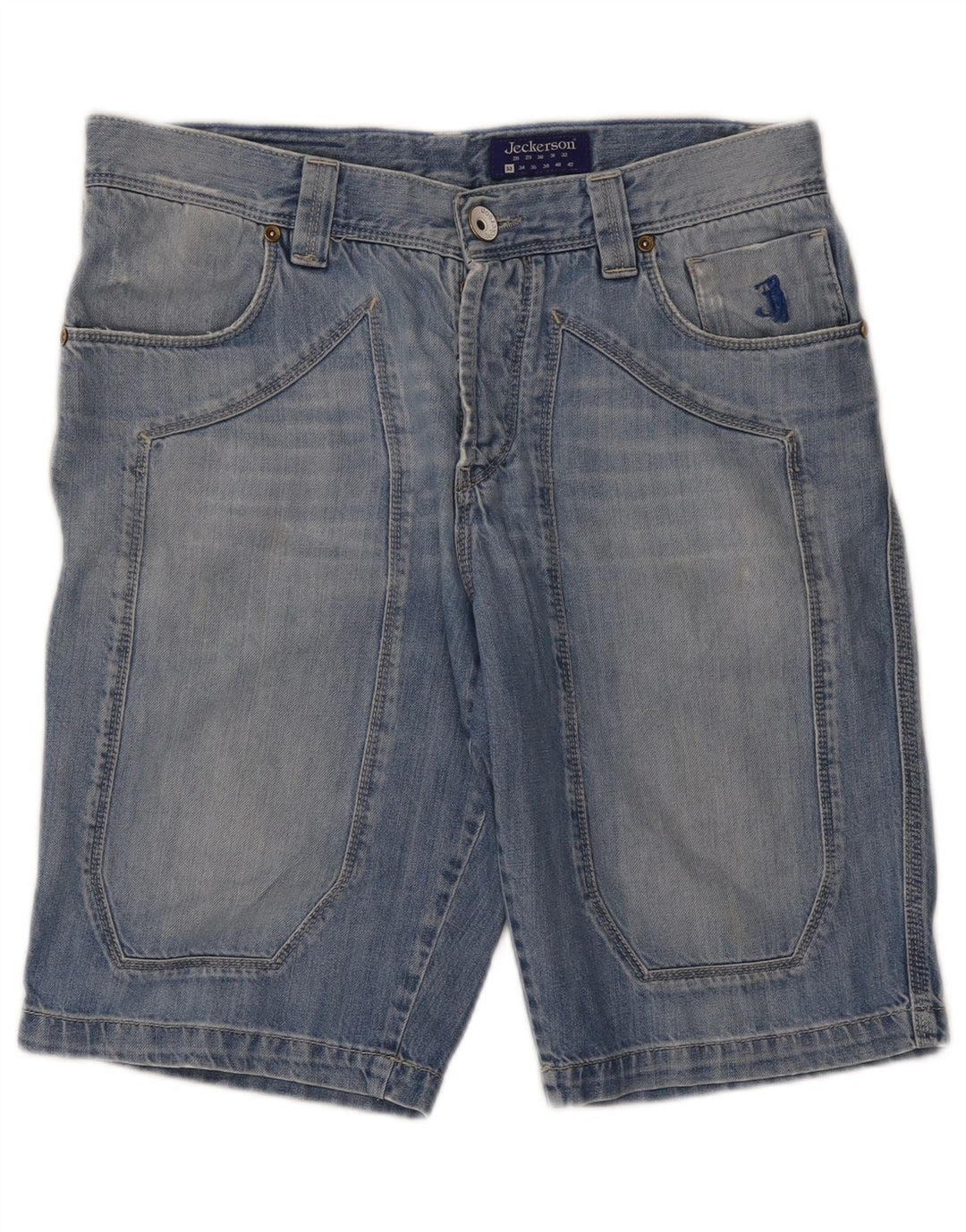 Jeckerson Herre Denim Shorts W33 Medium Blue
