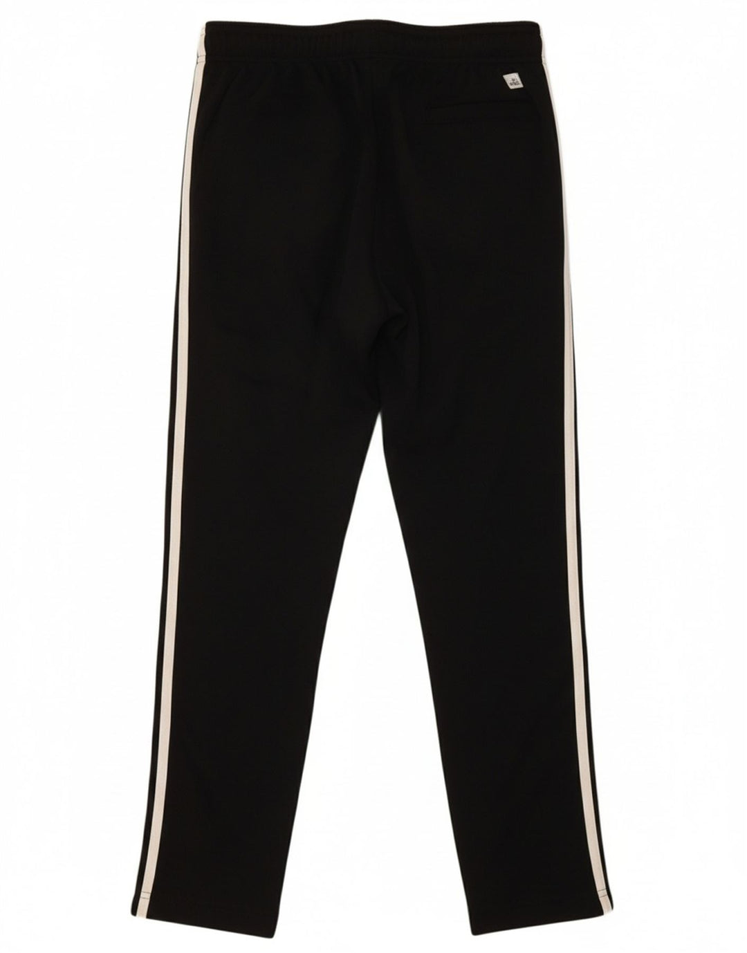 ADIDAS Boys Tracksuit Trousers 11-12 Years Black Polyester