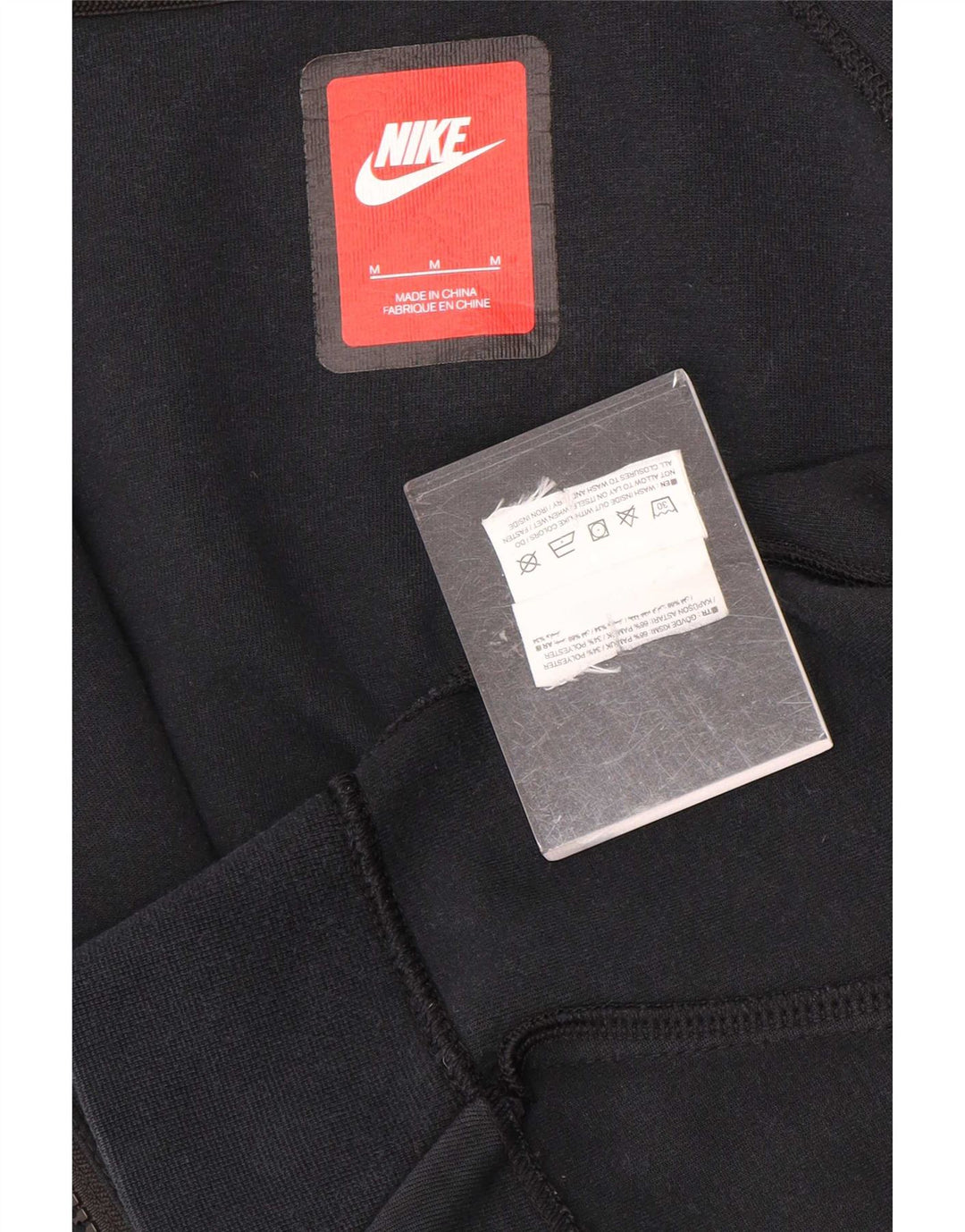 Nike hættetrøje med lynlås til mænd mellem sort bomuld
