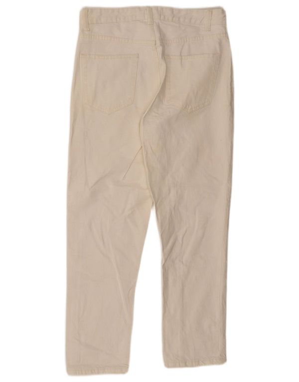 Zara Mens Straight Jeans EU 36 XS W29 L27 White Cotton