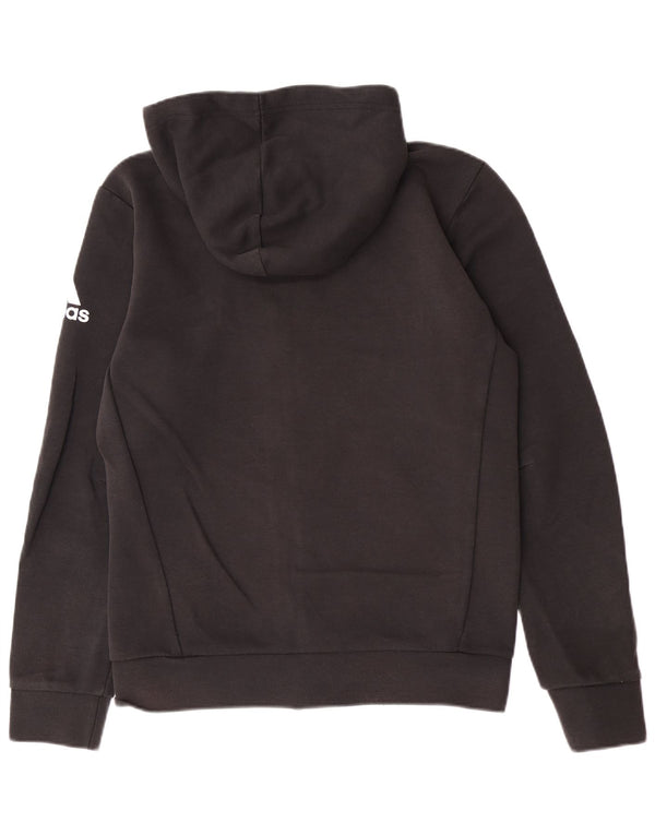 Adidas Mens Zip Hoodie Sweater Small Black Cotton