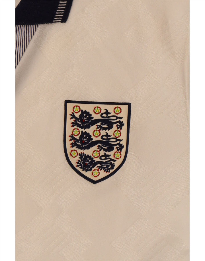 Umbro Mens England 1990-1992 Graphic Jersey Top Small White Sports
