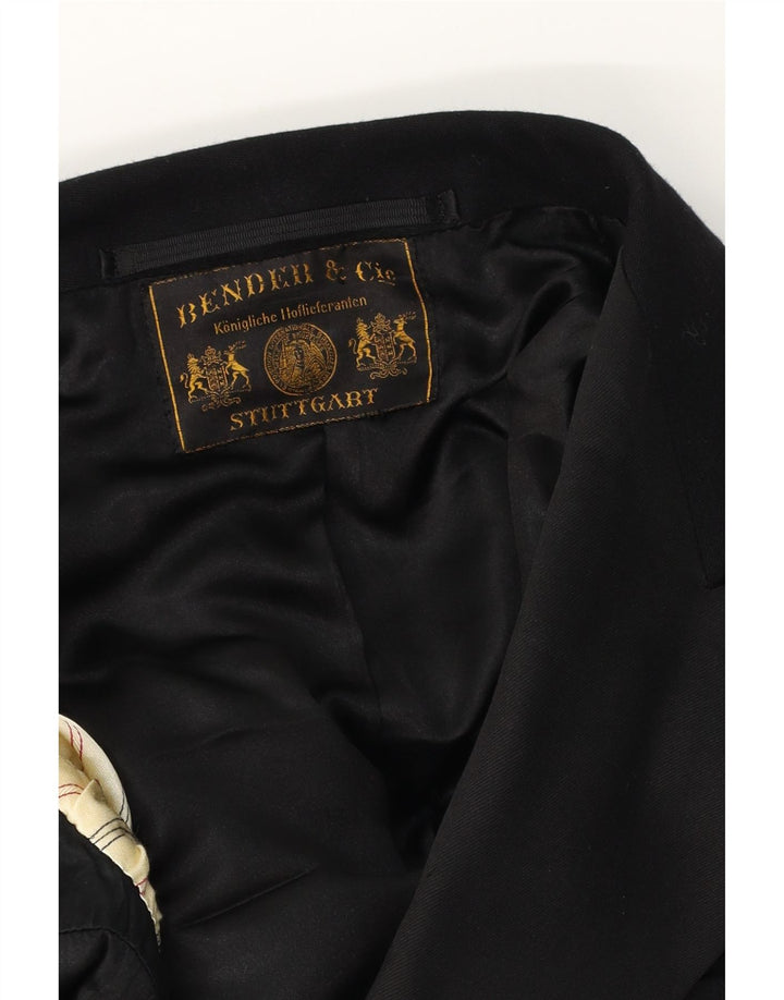 Giacca blazer vintage da donna UK 14 media nera