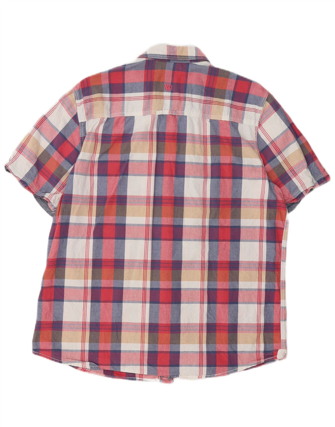 Fat Face Mens Short Sleeve Classic Fit Shirt Large Multicoloured Check