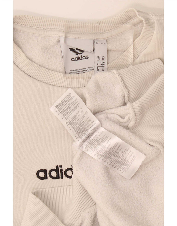 Adidas Herre grafisk sweatshirt Jumper Medium Beige Bomuld