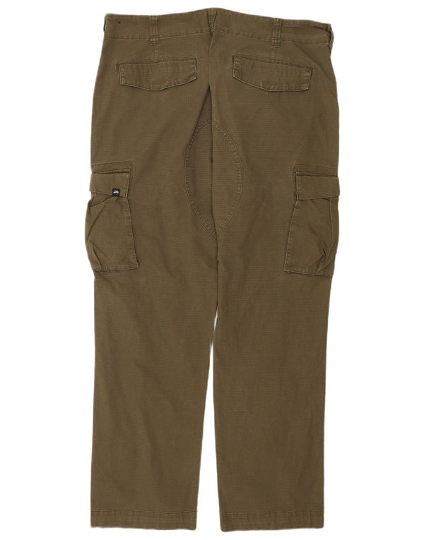 Calça cargo reta masculina Nike W36 L27 algodão verde