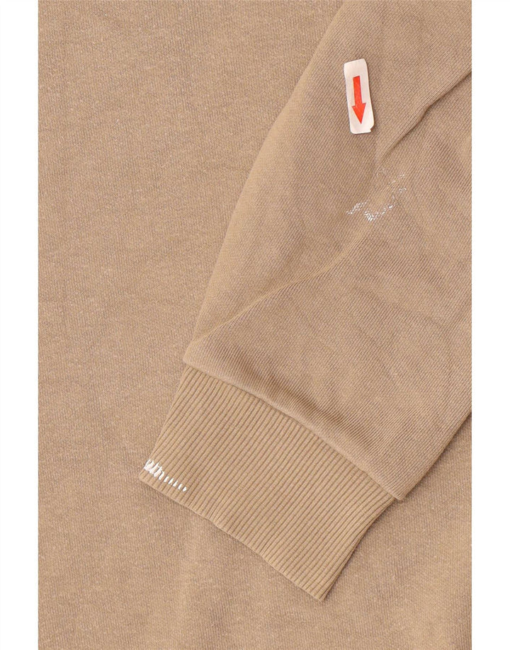 Zara Mens Sweatshirt Jumper Medium Beige Cotton