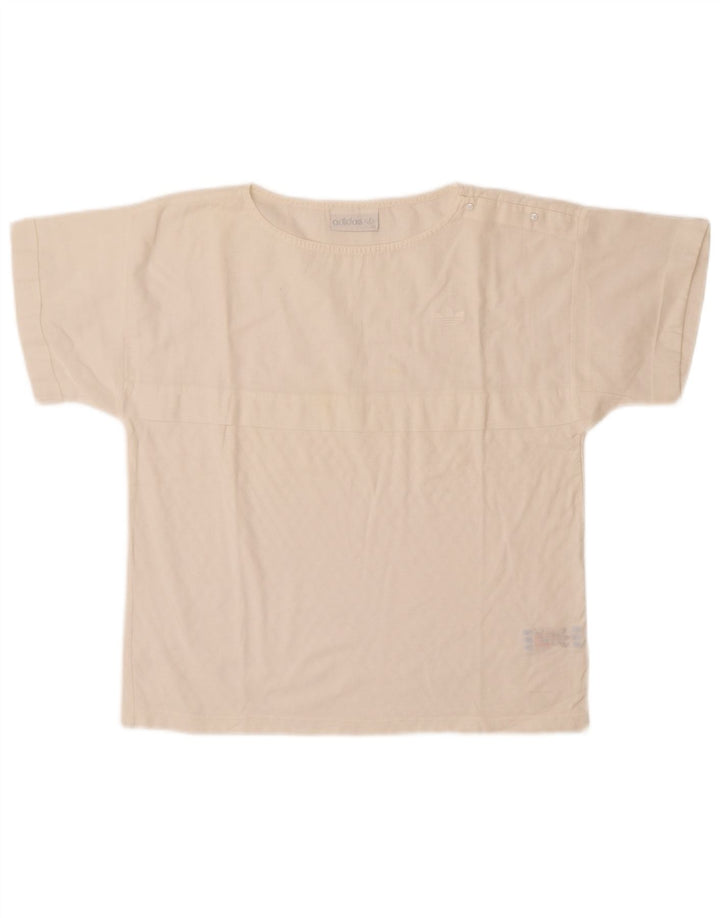 Adidas Womens T-Shirt Top EU 40 Medium White Cotton