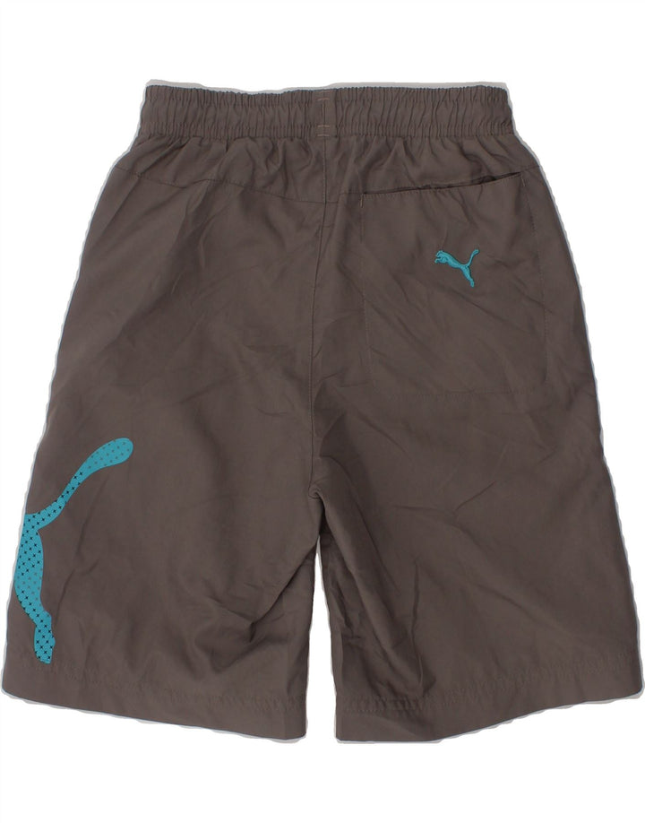 PUMA Boys Graphic Sport Shorts 5-6 Years Grey Vintage Puma and Second-Hand Puma from Messina Hembry 