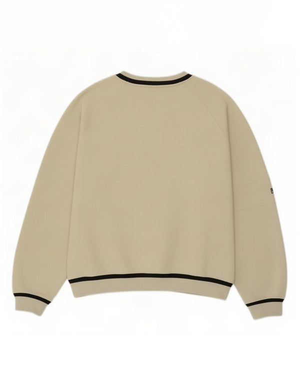 Fila Mens Sweatshirt Jumper XL Beige Polyester