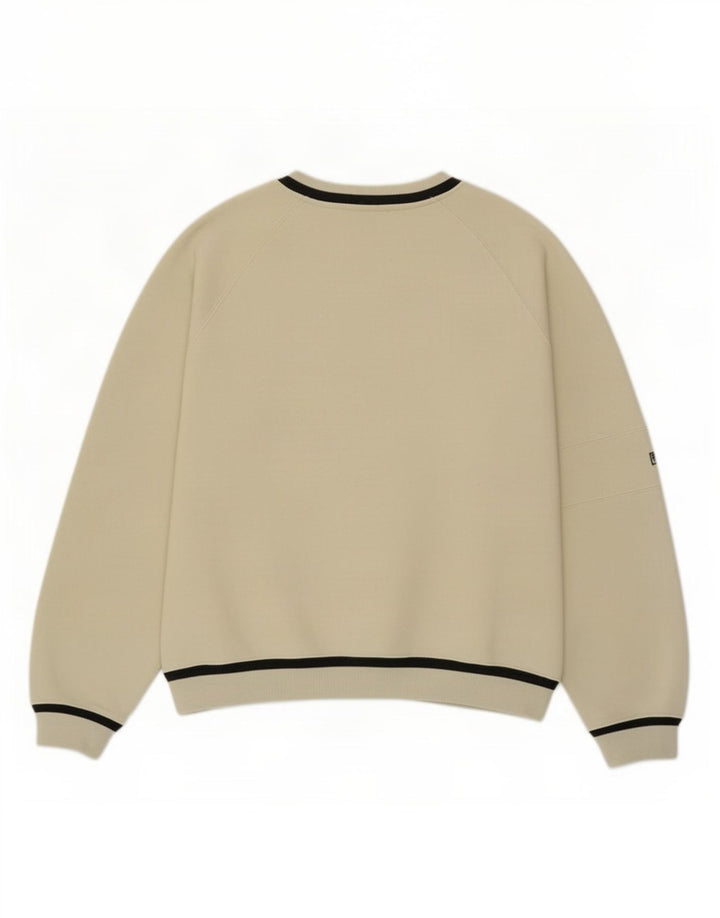 Fila Mens Sweatshirt Jumper XL Beige Polyester