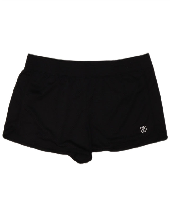 FILA Womens Sport Shorts UK 18 XL  Black Polyester