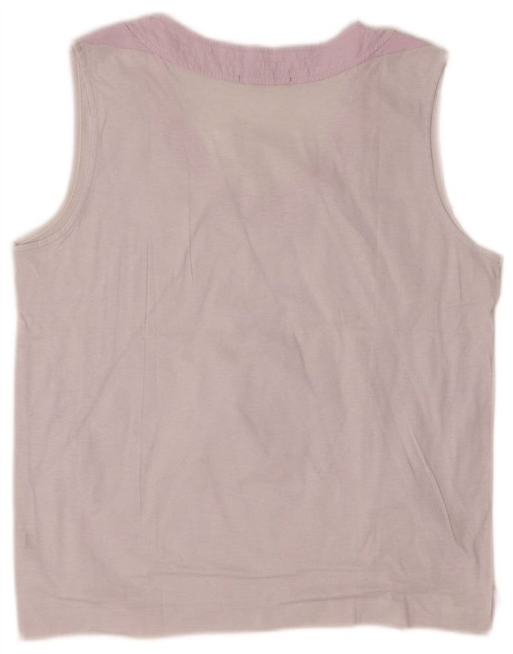 Fila Womens Vest Top US 12 Large Purple Cotton
