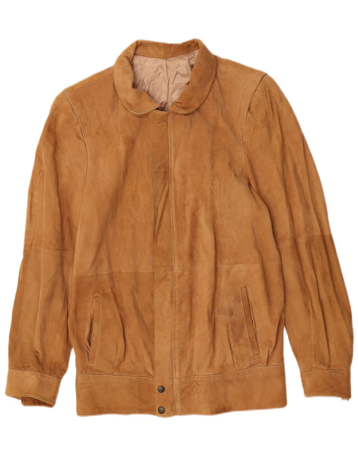veste en daim homme vintage IT 46 Petit Beige